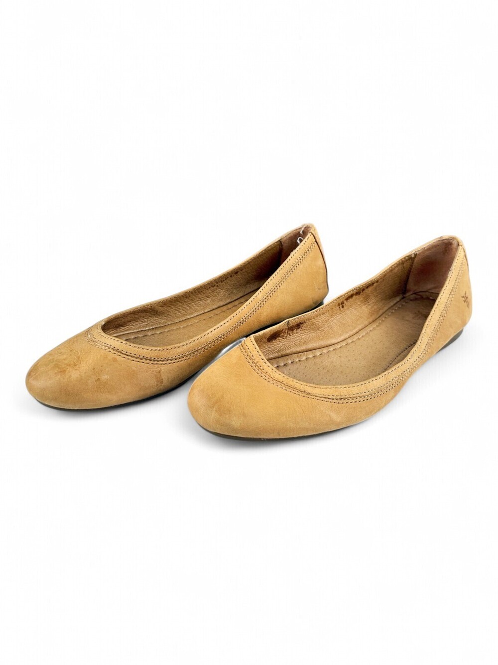 Frye Tan Suede Ballet Flats Women's 7.5